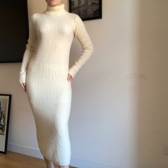 Wool blend turtleneck sweater dress Ganni - Picture 3 of 9